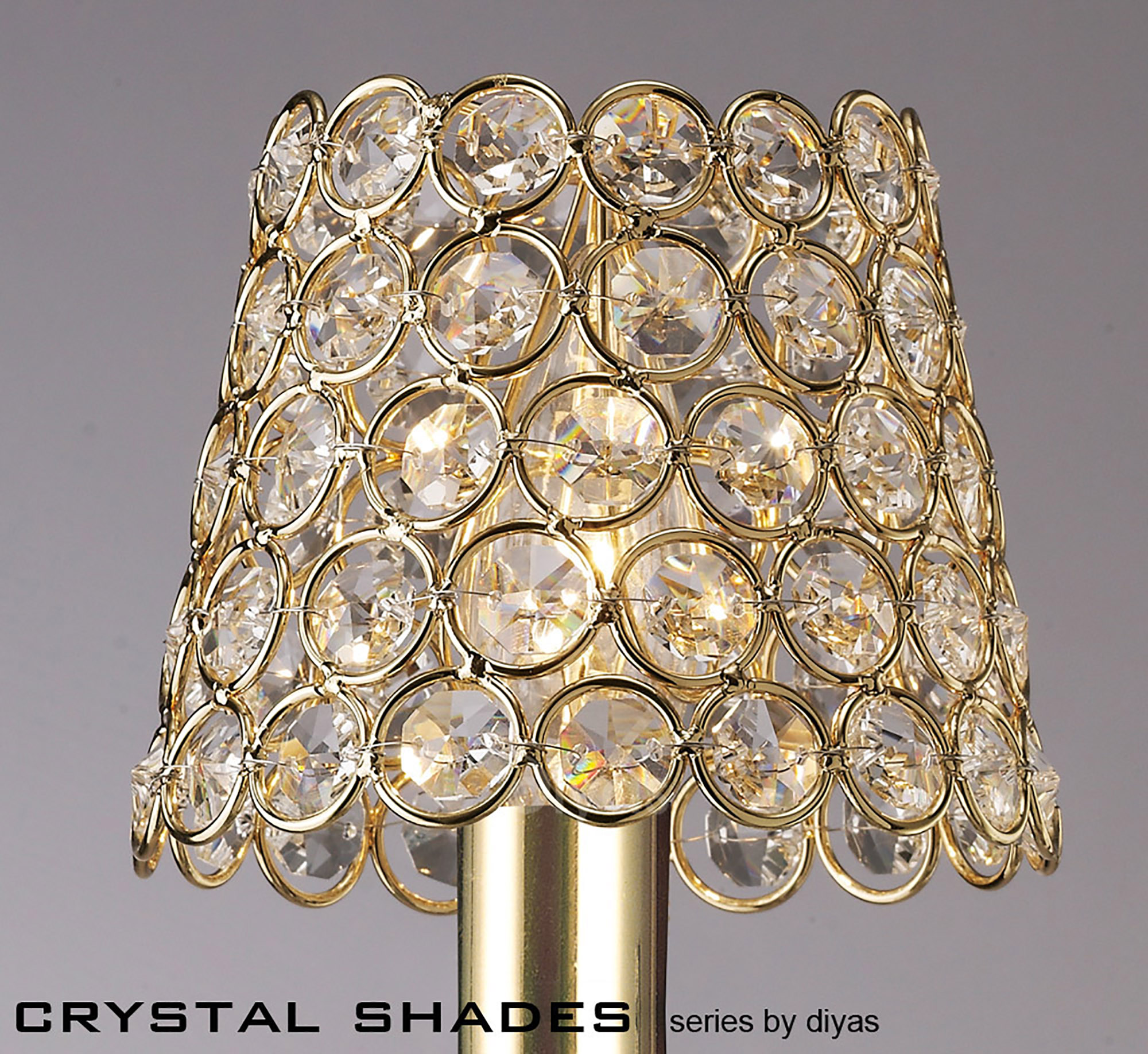 Crystal Ring Shade Glass Crystal Shades Diyas Clip-On Shades Crystal Ring Shade Glass Crystal Shades Diyas Clip-On Shades
